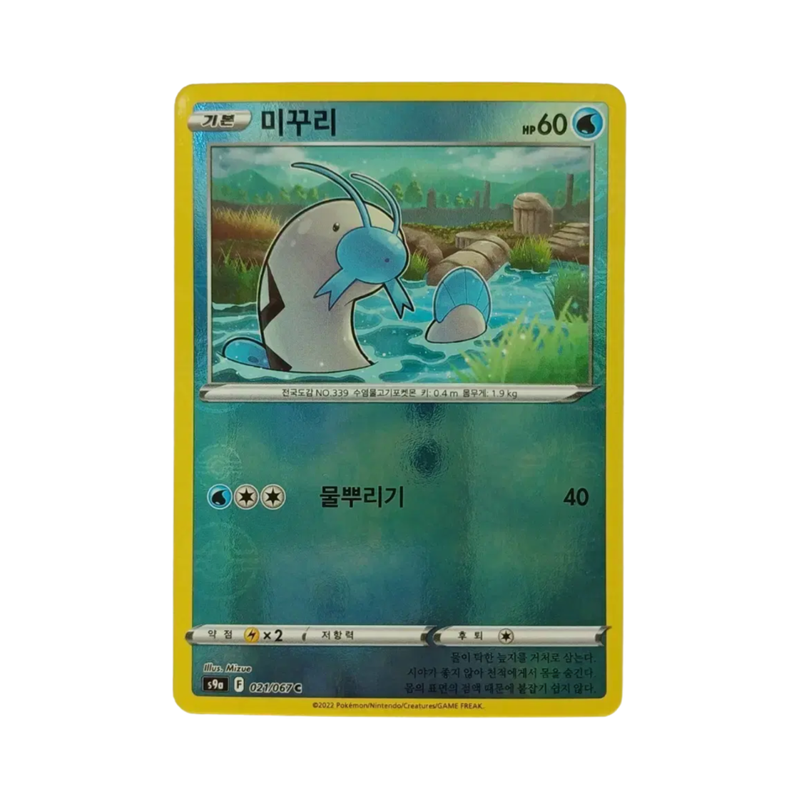 포켓몬 TCG 미꾸리 C 미러 배틀리전 (한글판)(Pokemon TCG Barboach C Mirror Battle Region (Korean Ver.)) - 1