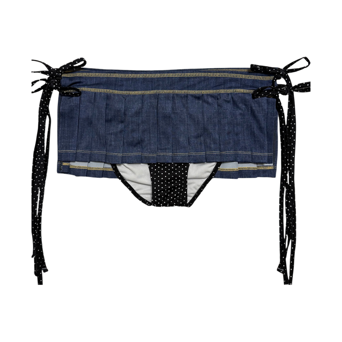 게이트리스 플리츠 비키니-데님(Gateless Pleats Bikini-Denim) - 3