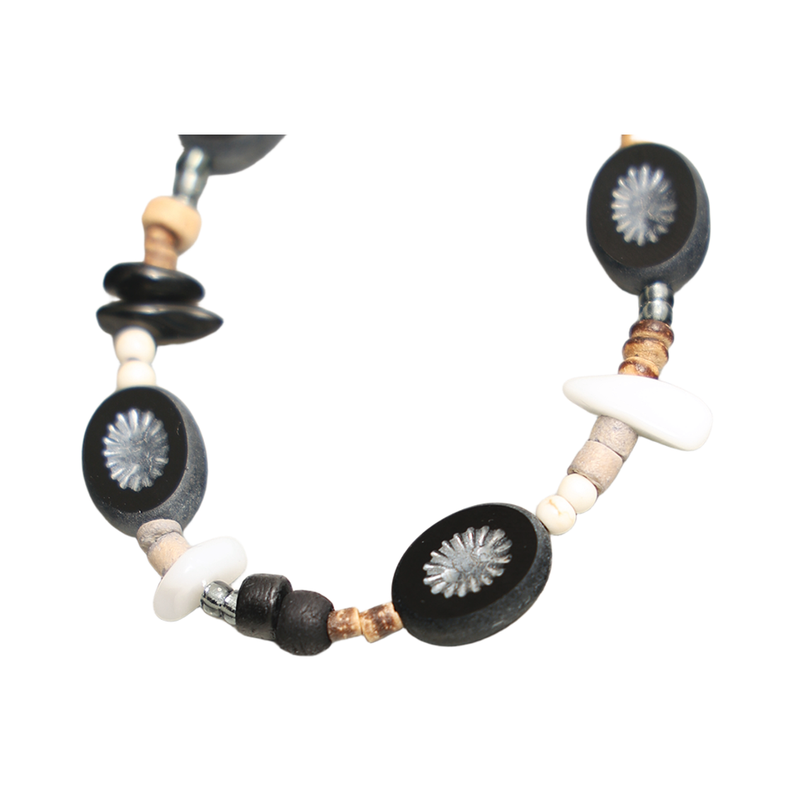토우토우아카이브 오발 썬 팔찌 블랙(TOWTOW.ARCHIVE Oval Sun Bracelet Black) - 2