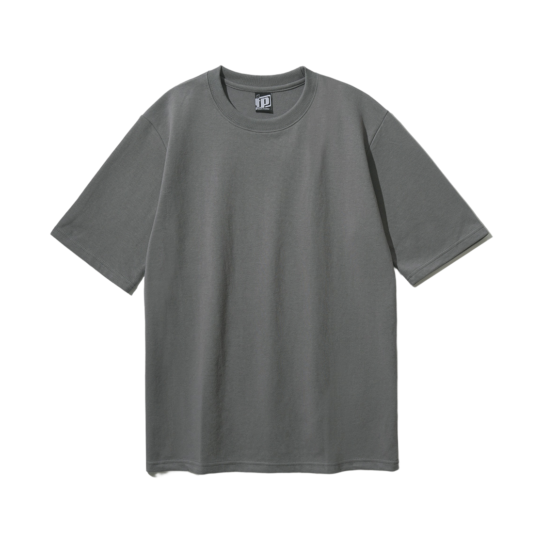 KHST1011_charcoal_k FP142 Double Cotton Muji Short Sleeve Charcoal KHST1011