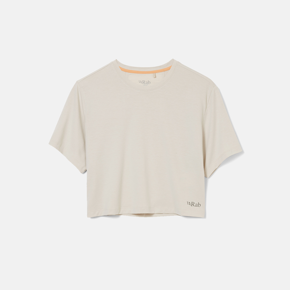 랩 리벨린 크롭 티 여 페블(Rab Rivelin Crop Tee Wmns Pebble)