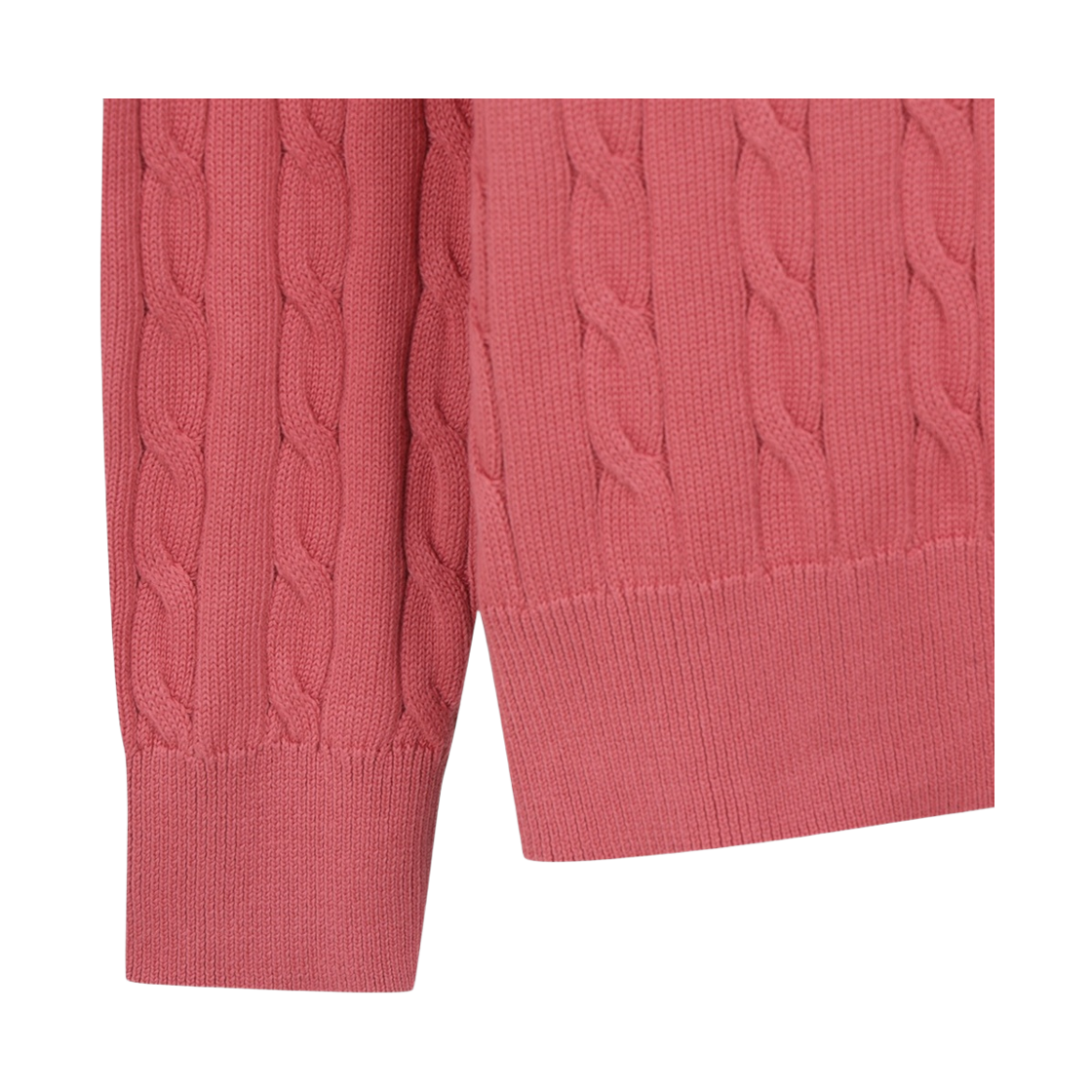 브룩스브라더스 케이블 반집업 스웨터 핑크(BrooksBrothers Cable Half Zip Sweater Pink) - 5