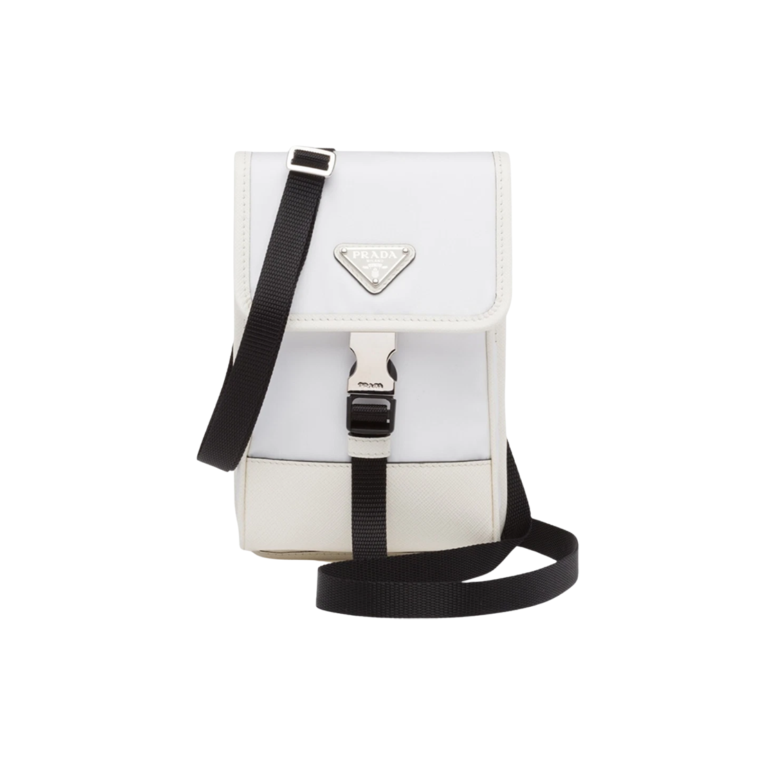 ITT46SUUALG7 Prada Triangle Logo Nylon Phone Case Crossbody Bag 2ZH109