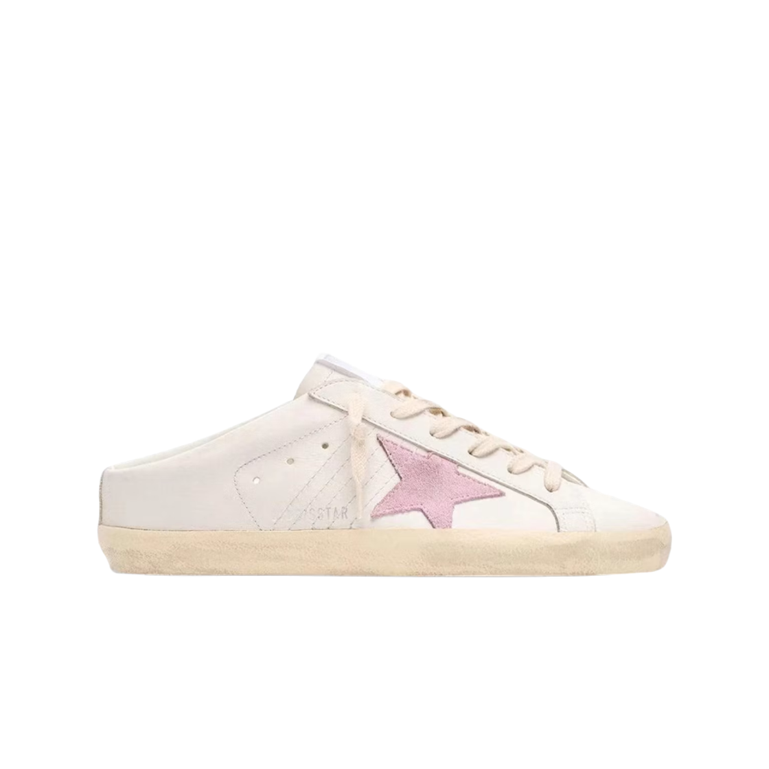 GWF00110-F008681-12519 (W) Golden Goose Superstar Sabots Sneakers Milk White Lilac