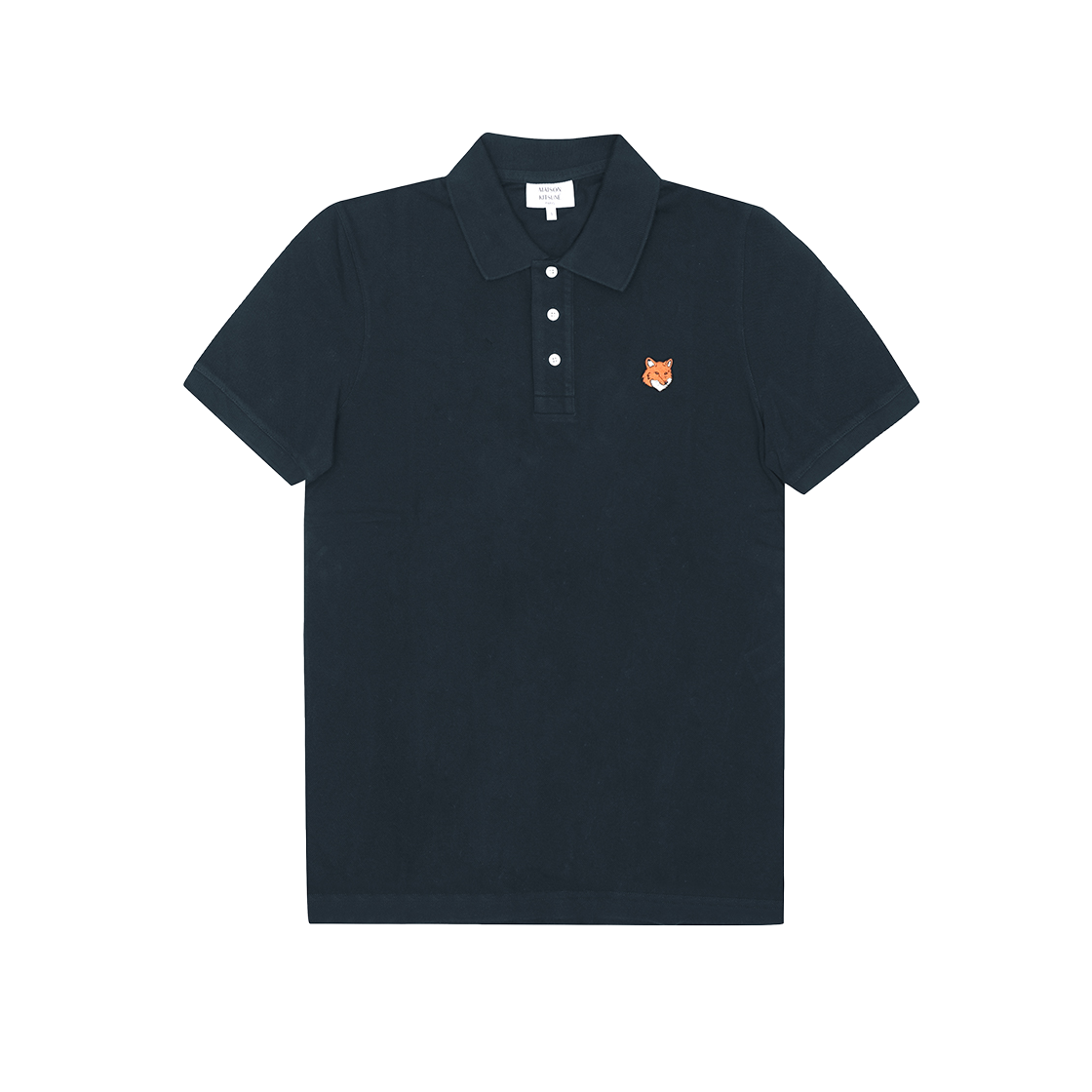 [25% 쿠폰] 메종 키츠네 폭스 헤드 레귤러 폴로 클래식 네이비([25% 쿠폰] Maison Kitsune Fox Head Regular Polo Classic Navy)