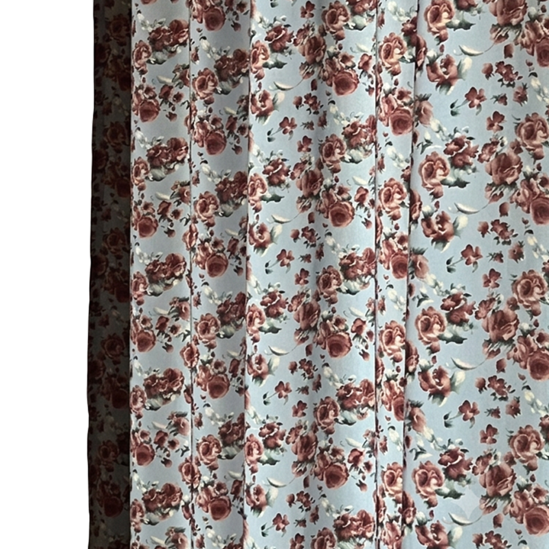 무성화 레일라 플라워 빈티지 카페 커튼 142x150cm(MUSEONGHWA Leila Flower Vintage Curtain 142x150cm)