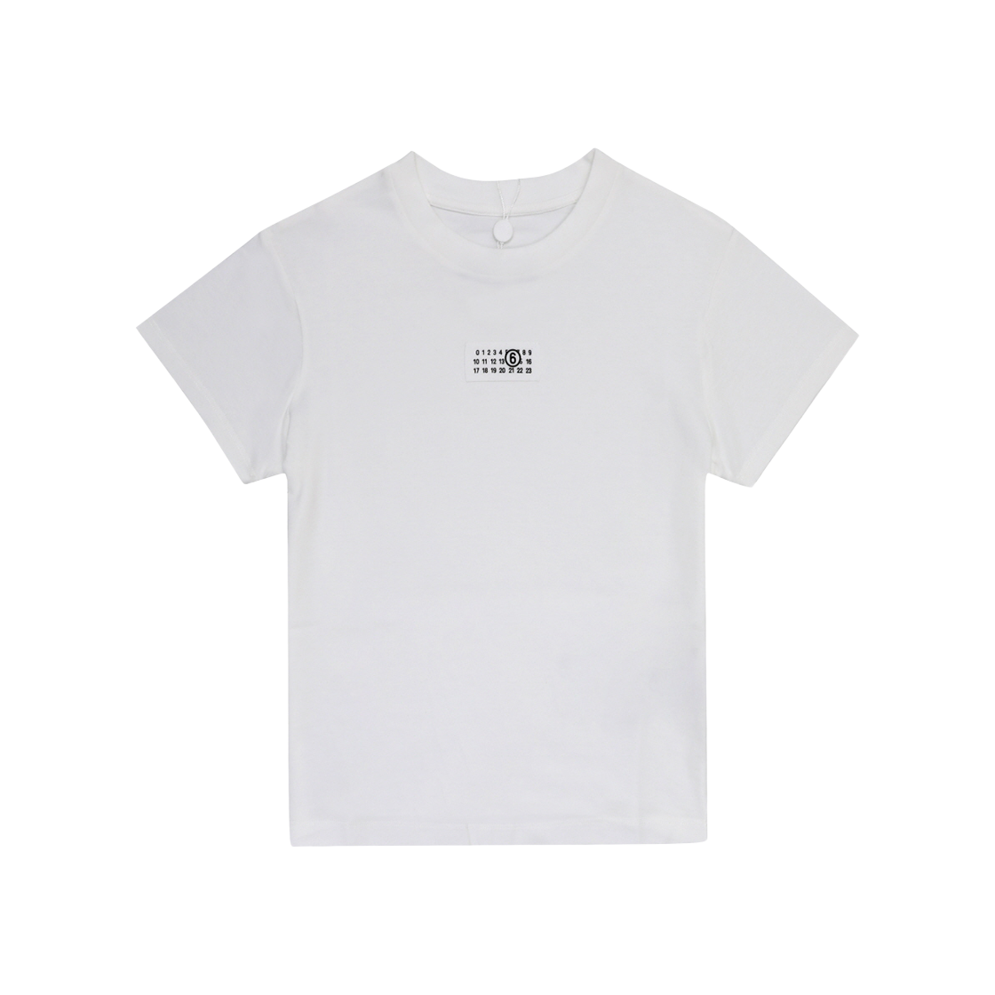 [25% 쿠폰] (W) MM6 메종 마르지엘라 누메릭 코튼 티셔츠 화이트([25% 쿠폰] (W) MM6 Maison Margiela Numeric Cotton T-Shirt White)
