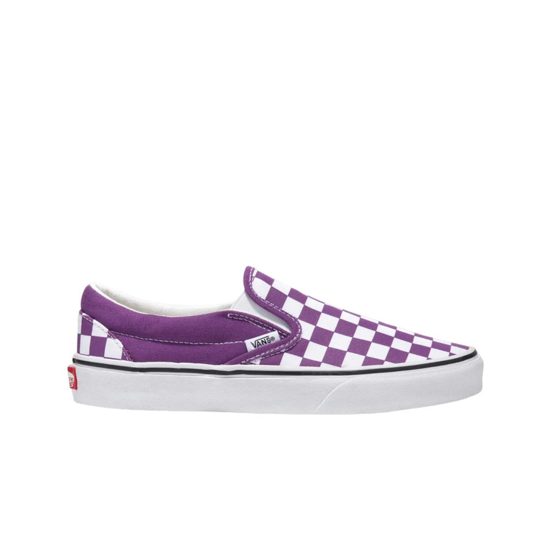 VN000BVZ1N8 Vans Classic Slip-On Color Theory Checkerboard Purple Magic