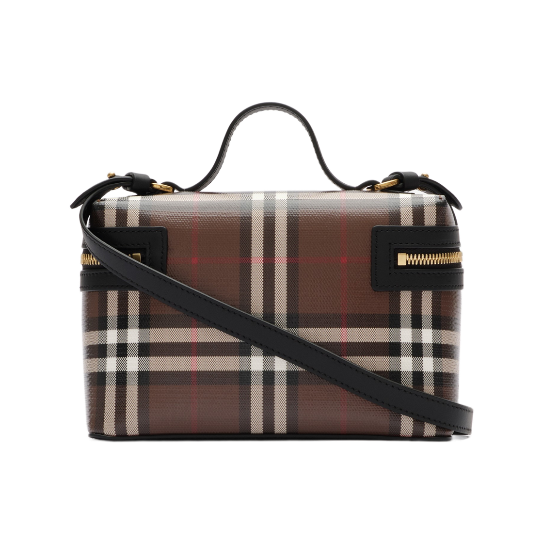 버버리 체크 베니티 백 초콜릿 브라운(Burberry Check Vanity Bag Chocolate Brown) - 2