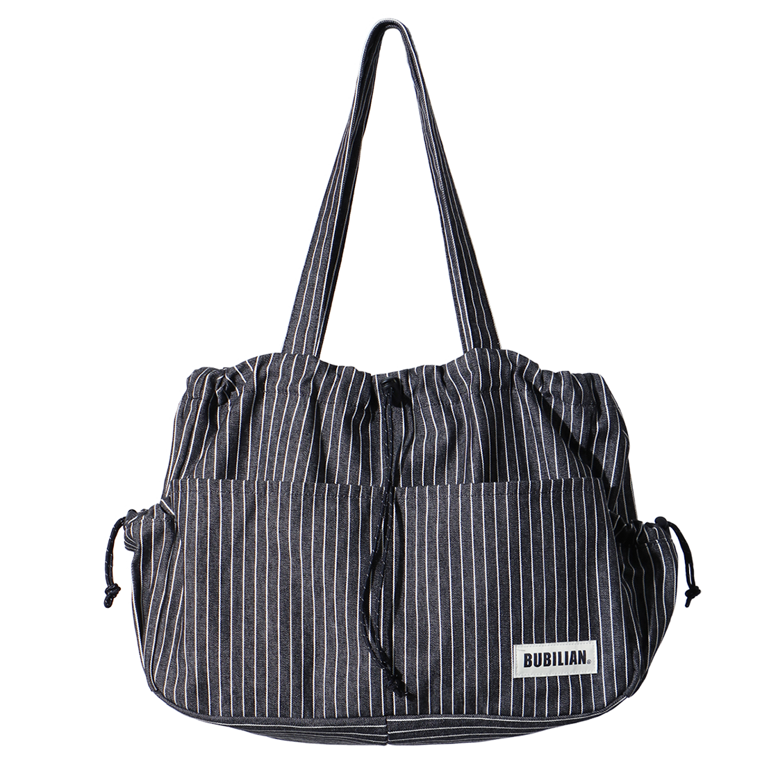 버빌리안 뉴비 숄더백 스트라이프 블랙(Bubilian Newbie Shoulder Bag Stripe black)