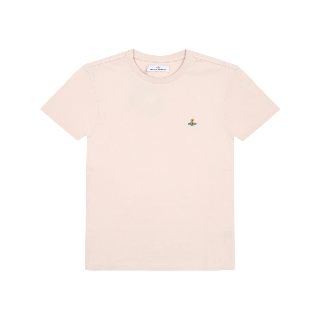 [25% 쿠폰] 비비안 웨스트우드 클래식 로고 티셔츠 베이지([25% 쿠폰] Vivienne Westwood Classic Logo T-Shirt Beige)