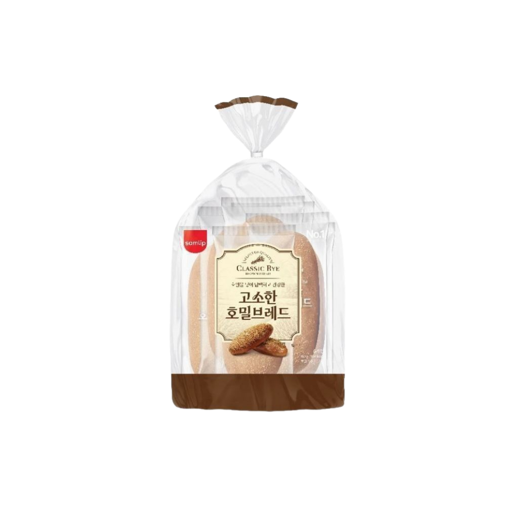 삼립 고소한 호밀 브레드 360g 6입 3봉 (18개입)(Samlip Savory Rye Bread 360g, 6 packs, 3 packs (18 pieces))