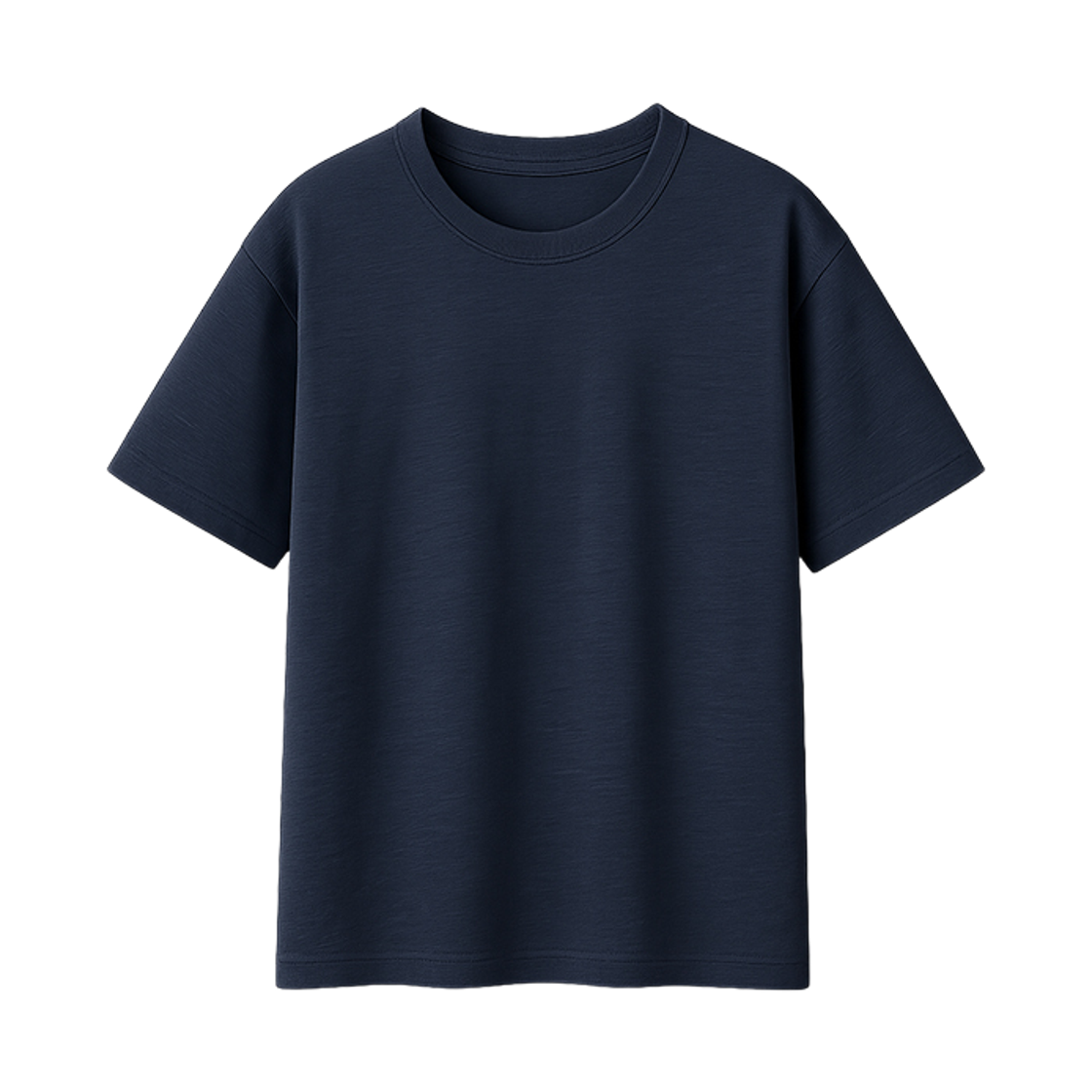 지크립 에센셜 코튼 크루넥 루즈핏 티셔츠 네이비(GCLIP Essential Cotton Crewneck Loose-Fit T-Shirt Navy) - 2