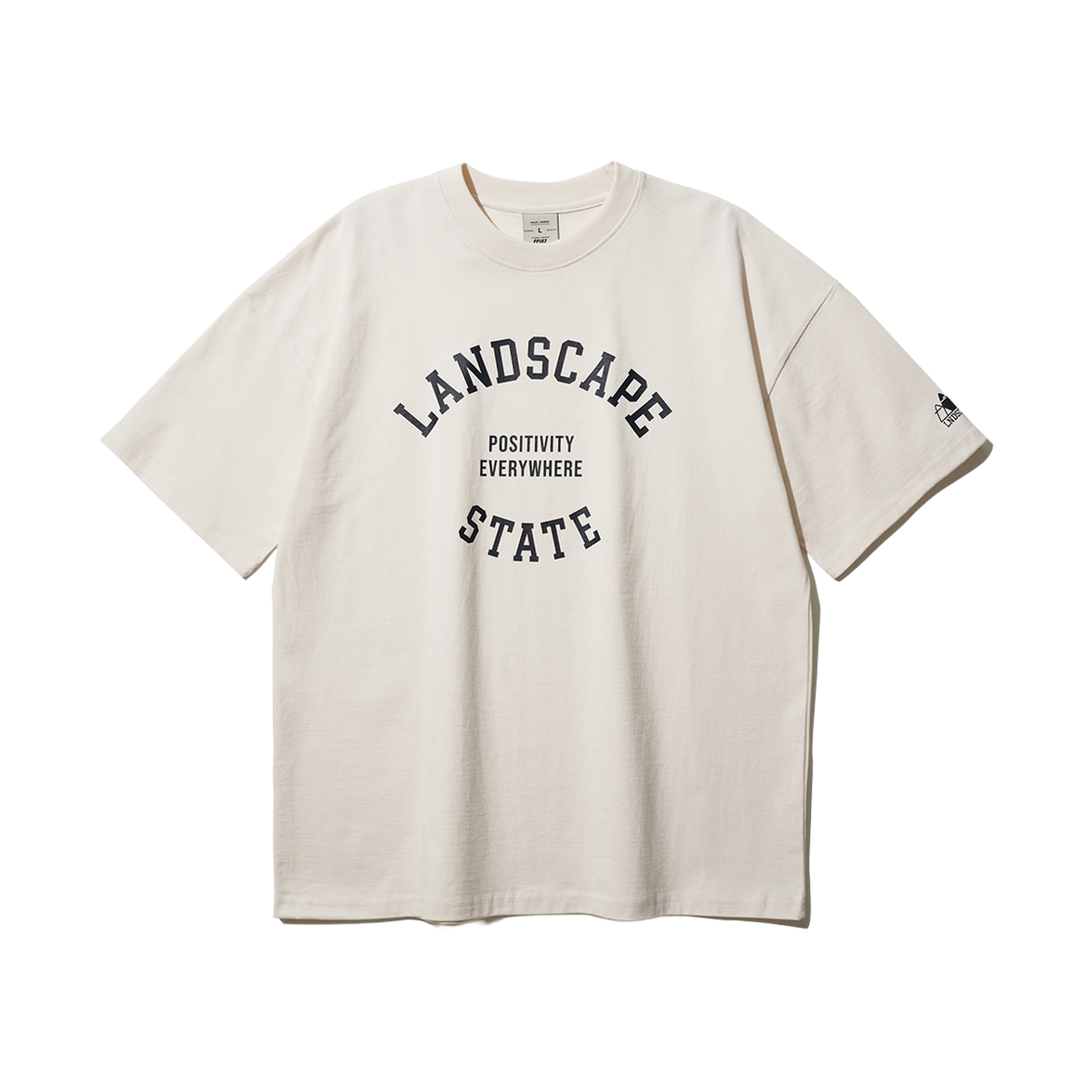 YKST1355_cream_29 FP142 Lands half sleeve T-shirt cream YKST1355