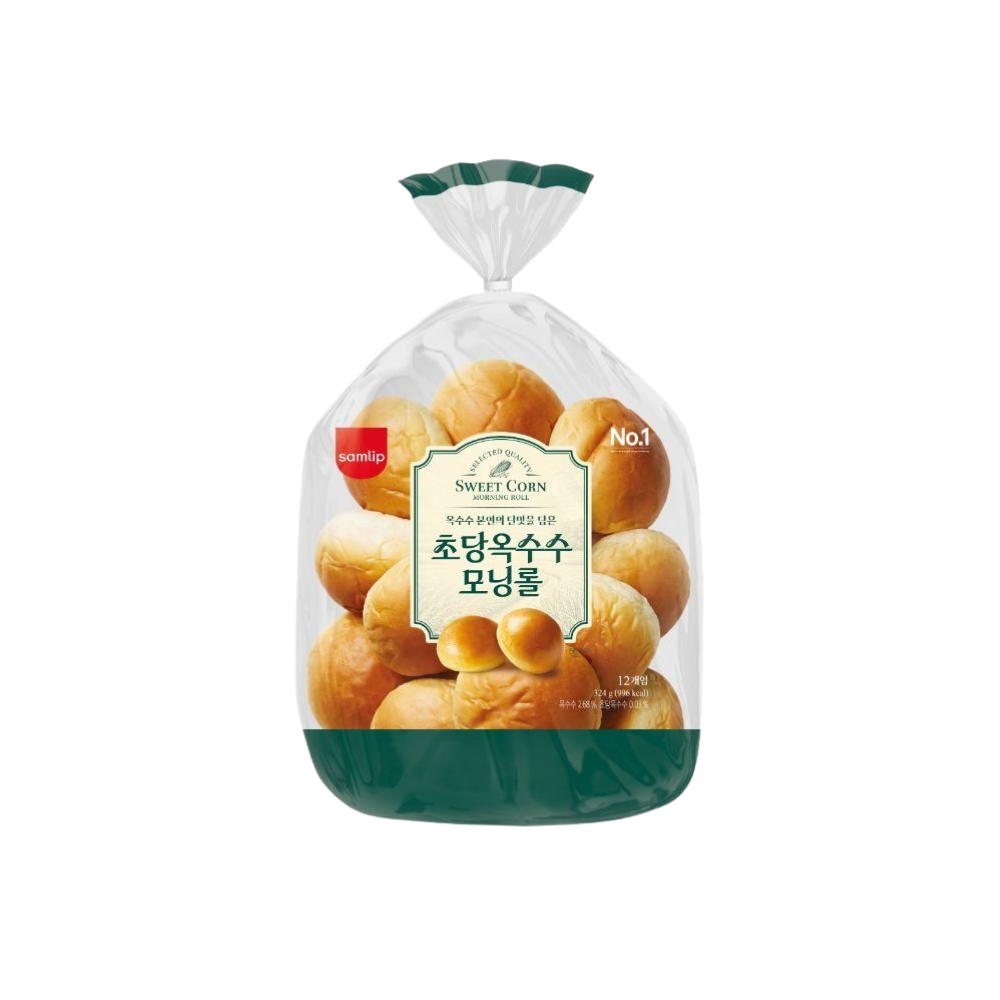 삼립 초당옥수수 모닝롤 324g 12입 4봉 (48개입)(Samlip Chodang Corn Morning Rolls 324g, 12 pieces, 4 packs (48 pieces)) - 1