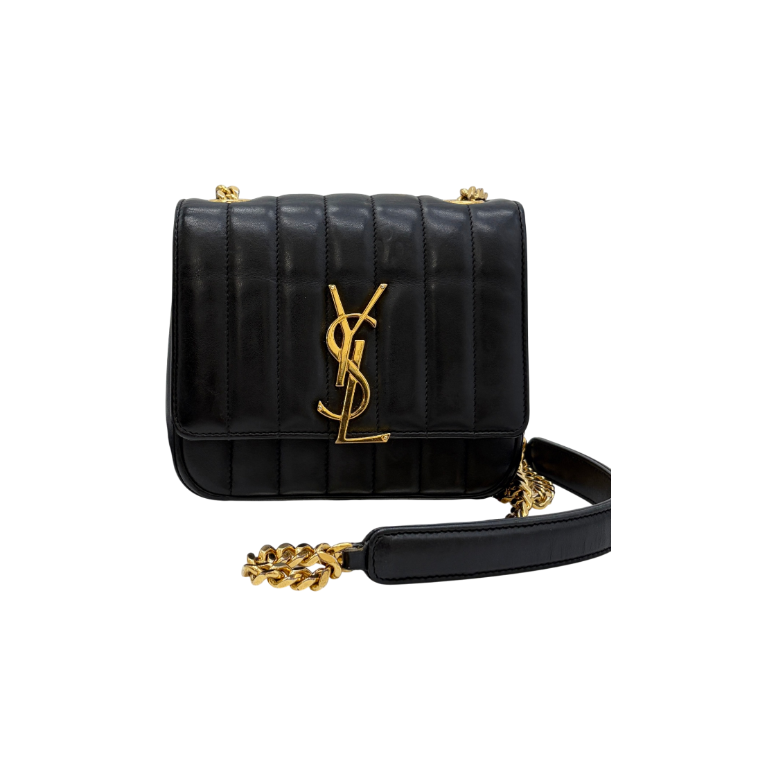 ITQPL8TP5378 Saint Laurent Vicky Chain Shoulder Bag Black