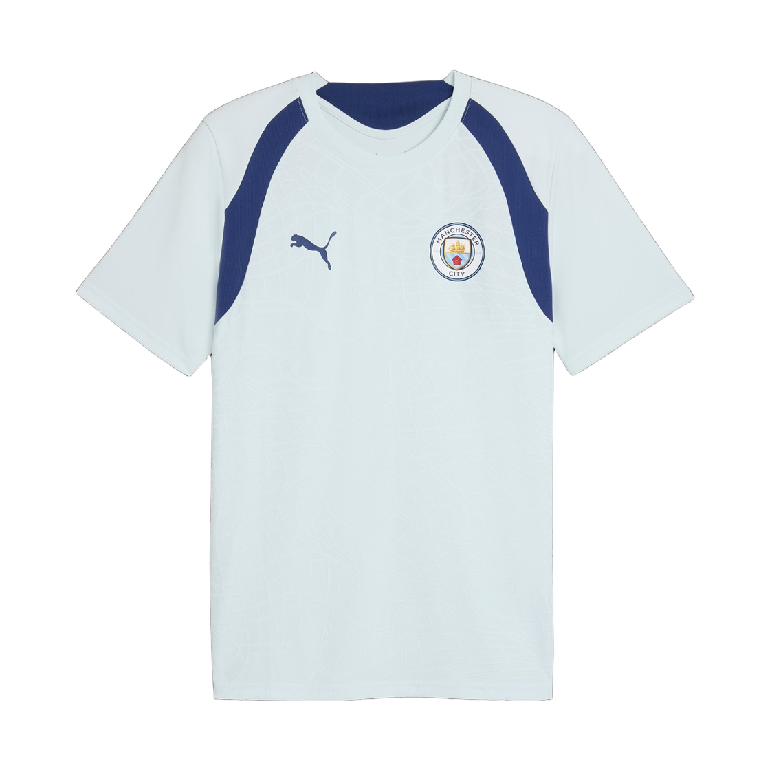 786214-20 Puma Manchester City Slim Training Jersey Dewdrop Blue Jewel