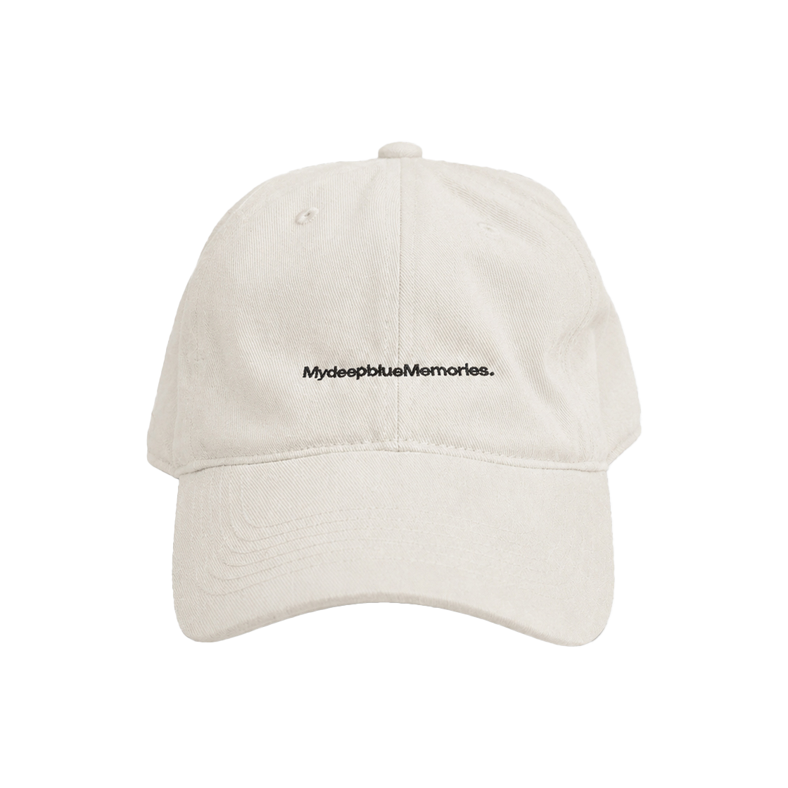 26072904 Mydeepbluememories Text Ball Cap Grey