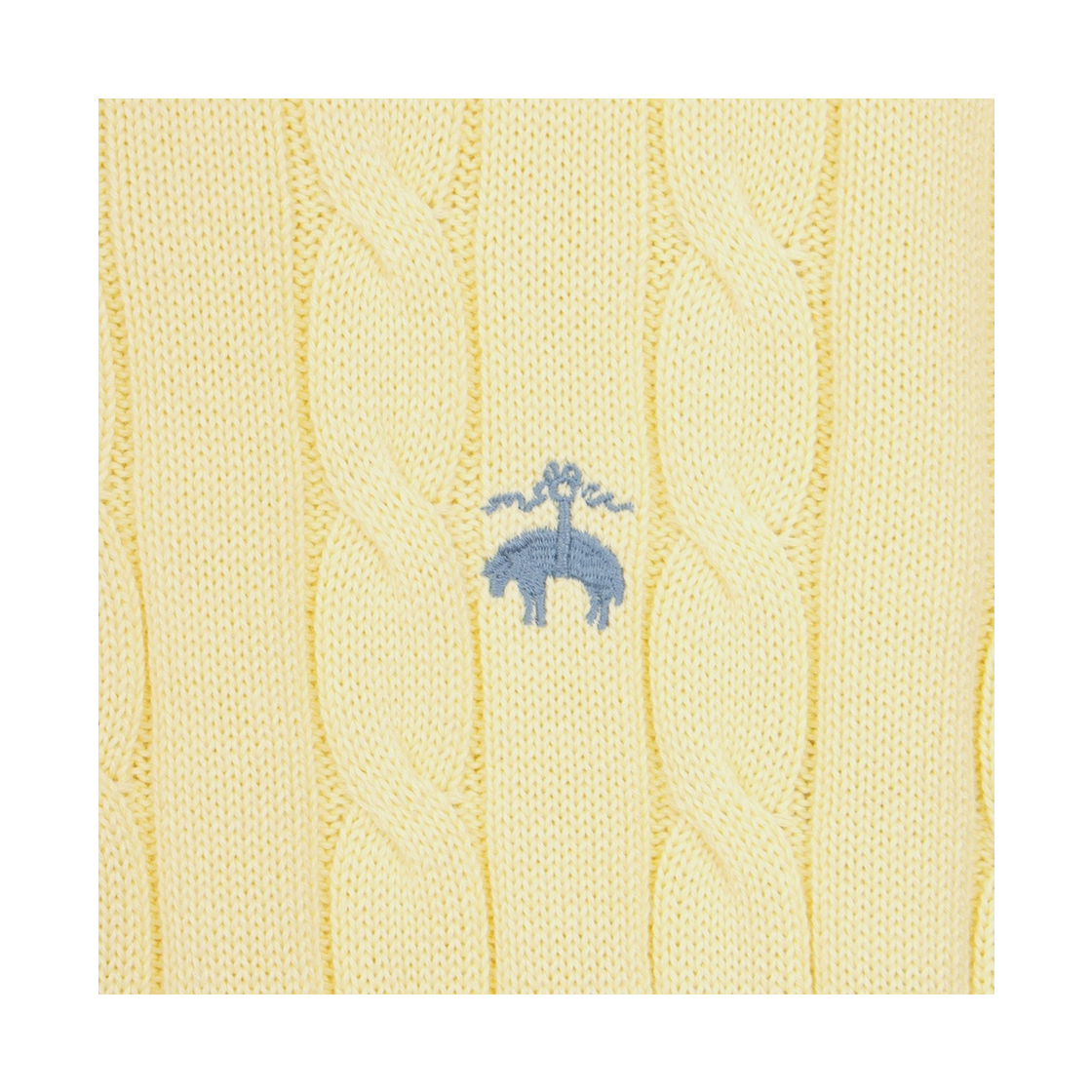 브룩스브라더스 케이블 반집업 스웨터 옐로우(BrooksBrothers Cable Half Zip Sweater Yellow) - 4