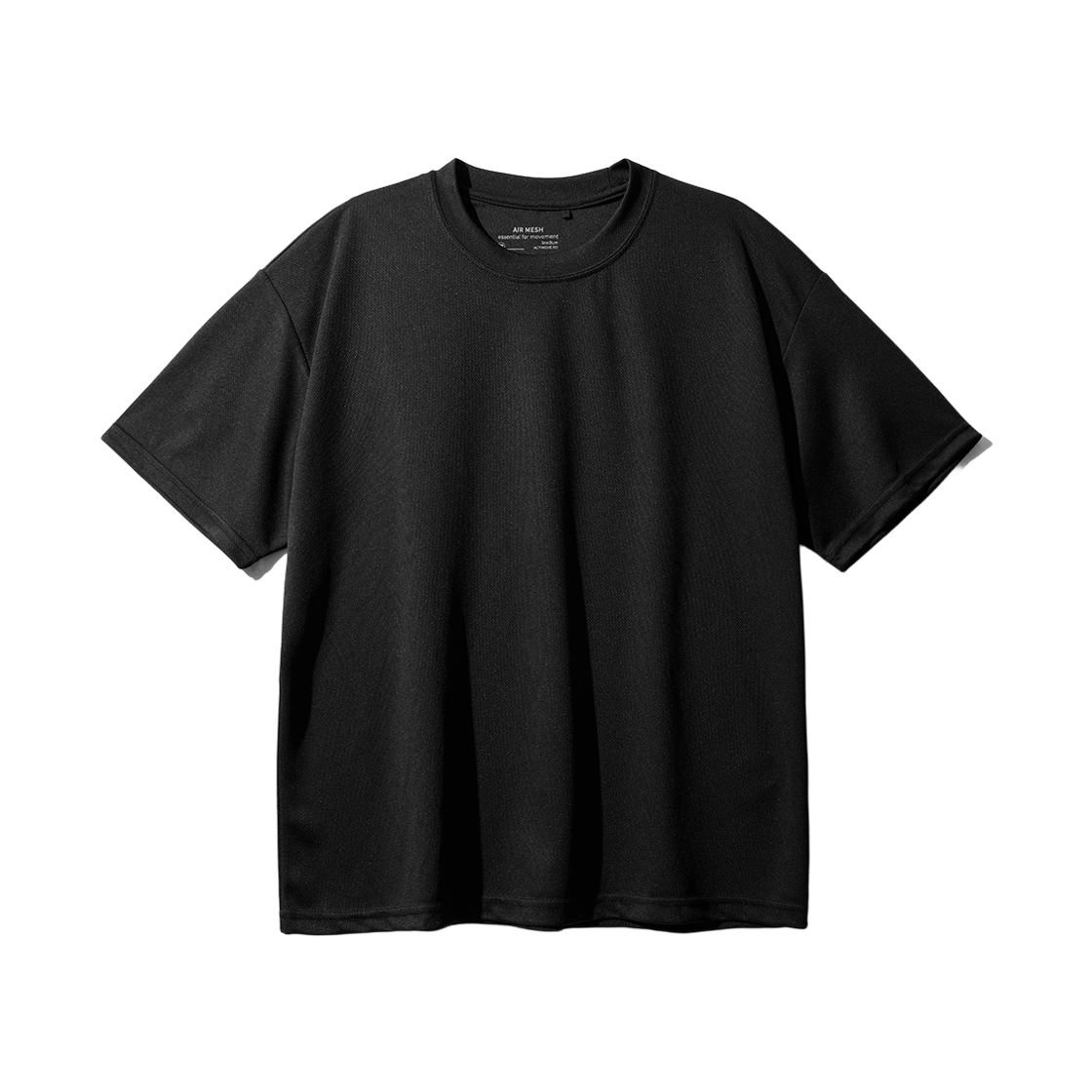 HJST1572_black_29 FP142 Air Mash Short Sleeve Black HJST1572