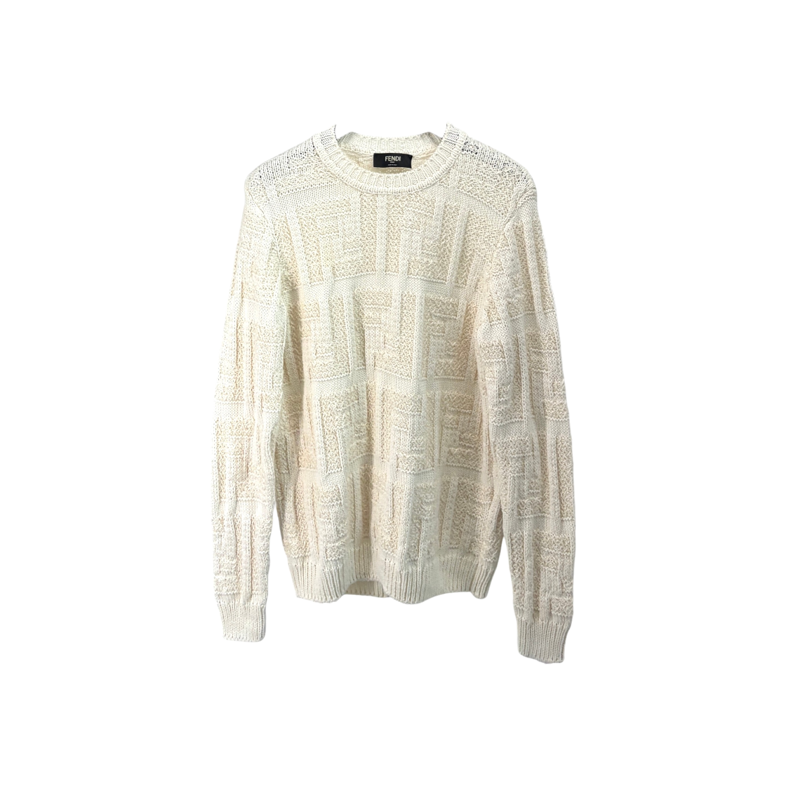 ITPGNUNQO89S Fendi Macro FF Logo Knit Sweater FZX091