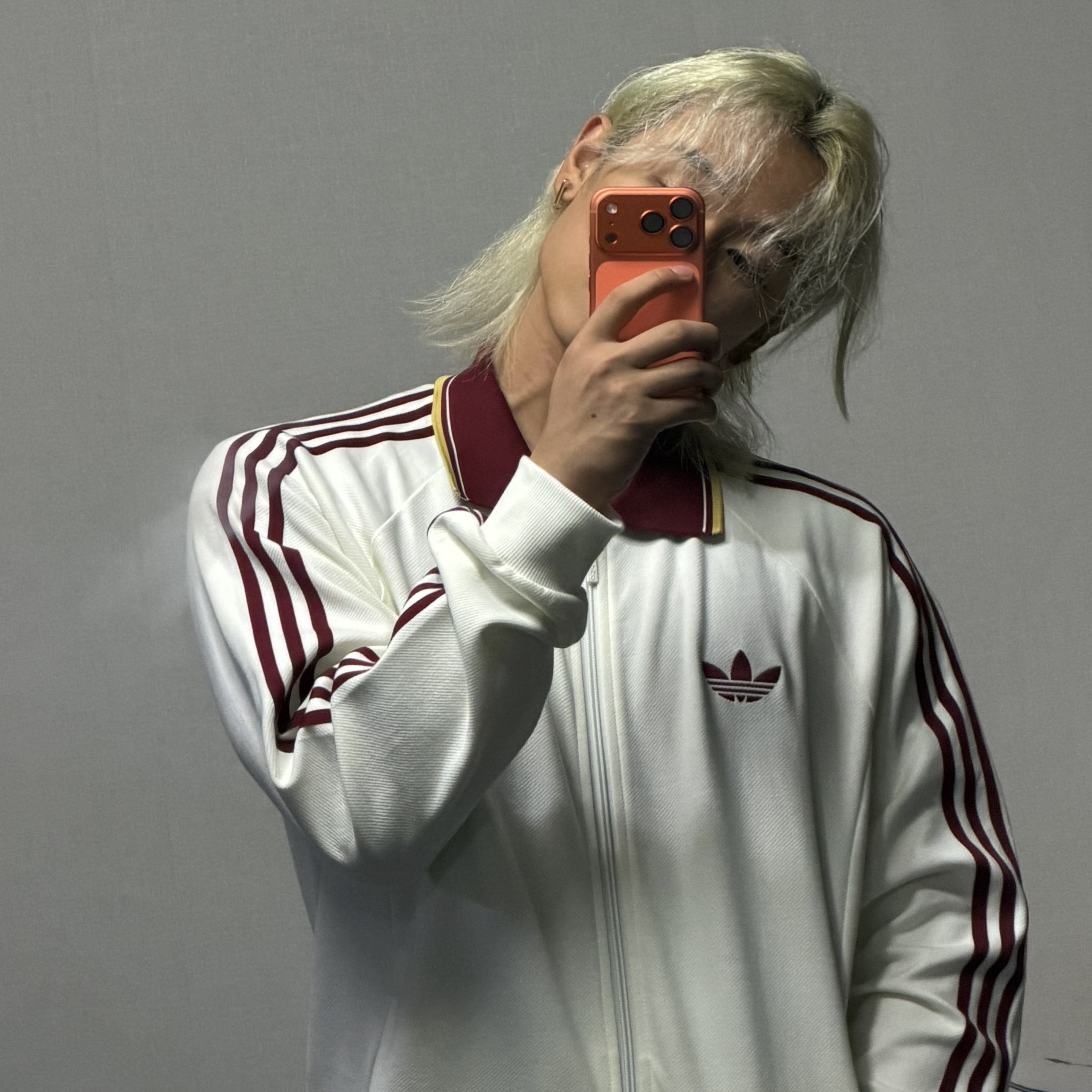 Adidas Spain Away Anthem Jacket Off White - KR Sizing (Non Marking Ver.) 착용 스타일