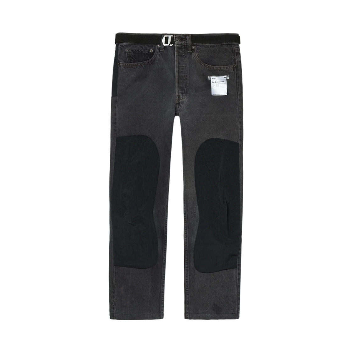 새티스파이 x 리바이스 리포제스드 501 클라임 진 에이지드 블랙(Satisfy x Levi's Re‑Possessed 501 Climb Jeans Aged Black)