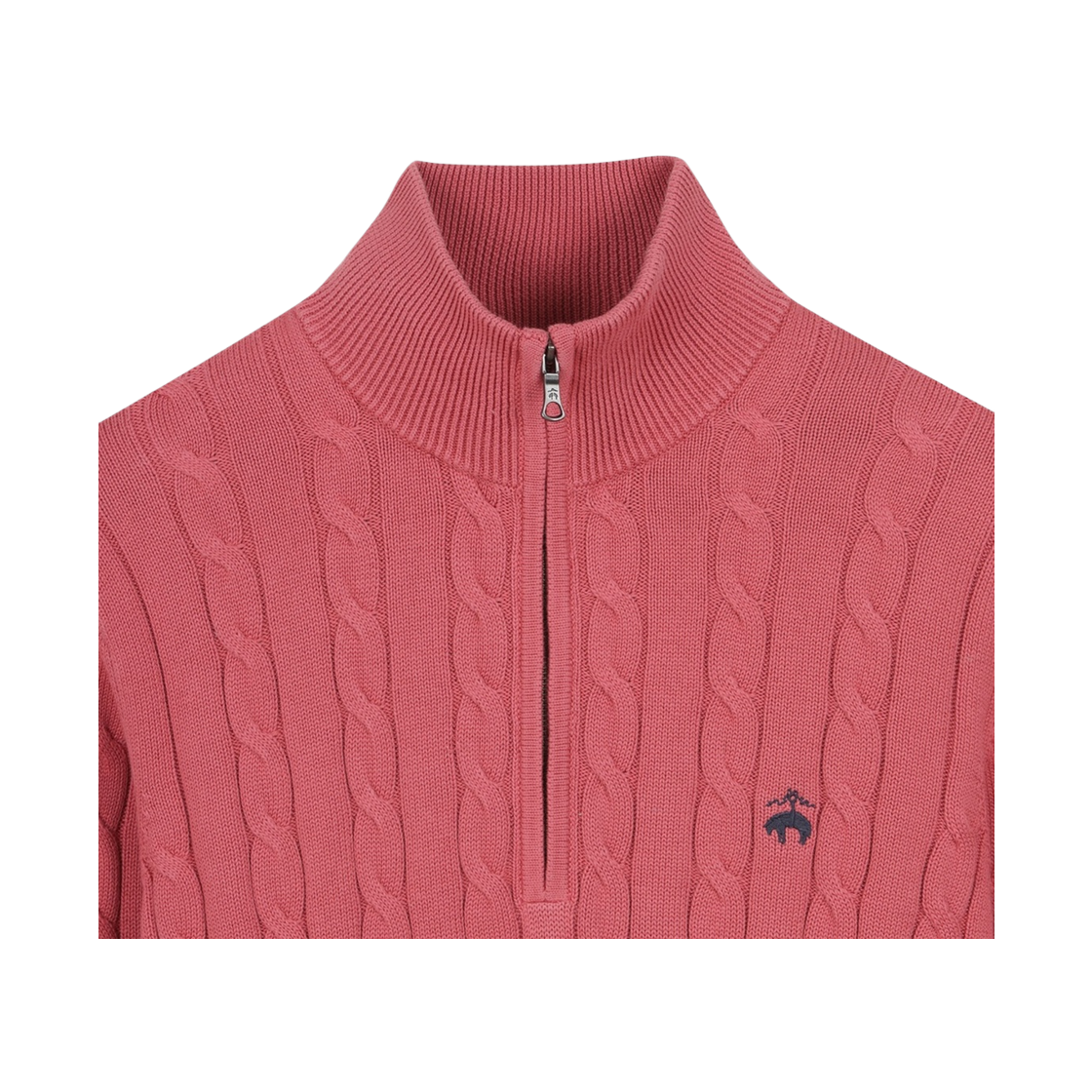 브룩스브라더스 케이블 반집업 스웨터 핑크(BrooksBrothers Cable Half Zip Sweater Pink) - 3