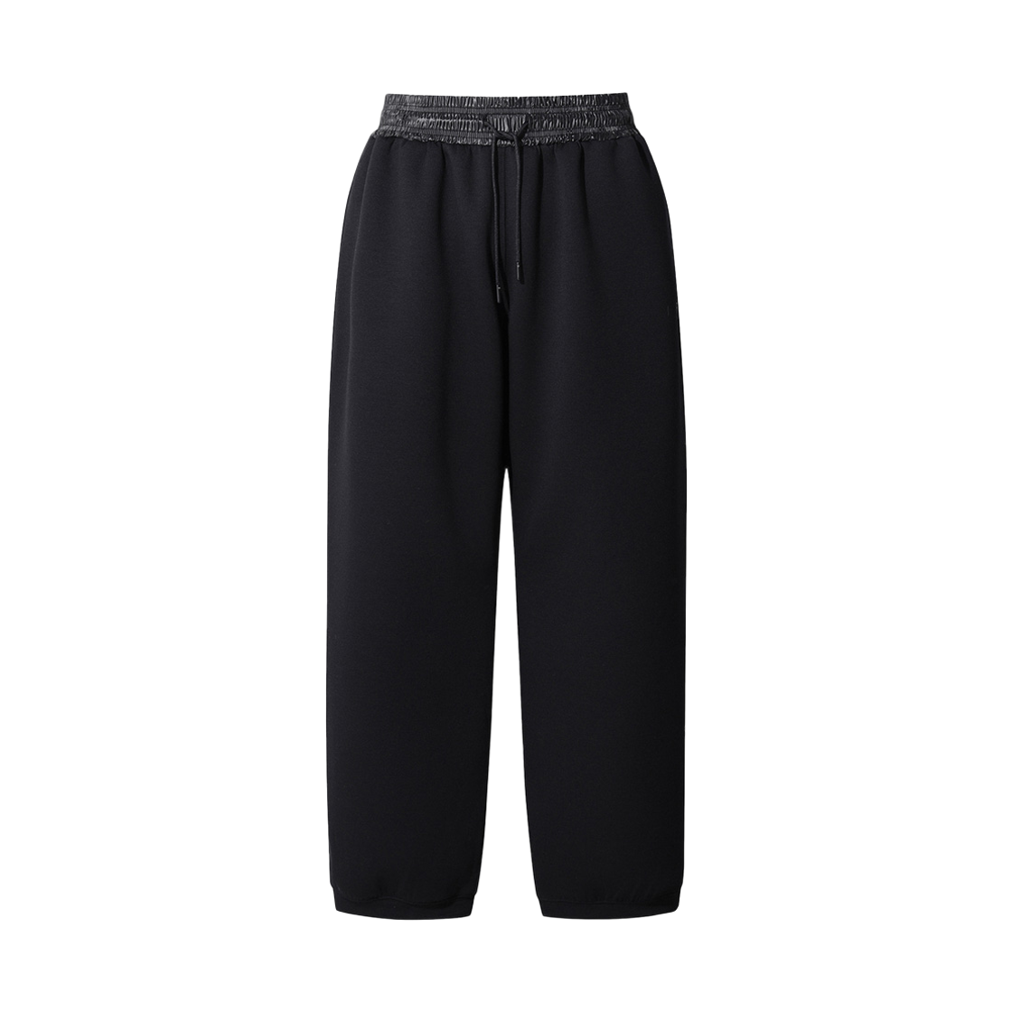 IQPAA25901BKX Iro Saint Color-Block Banding Wide Jogger Pants Black