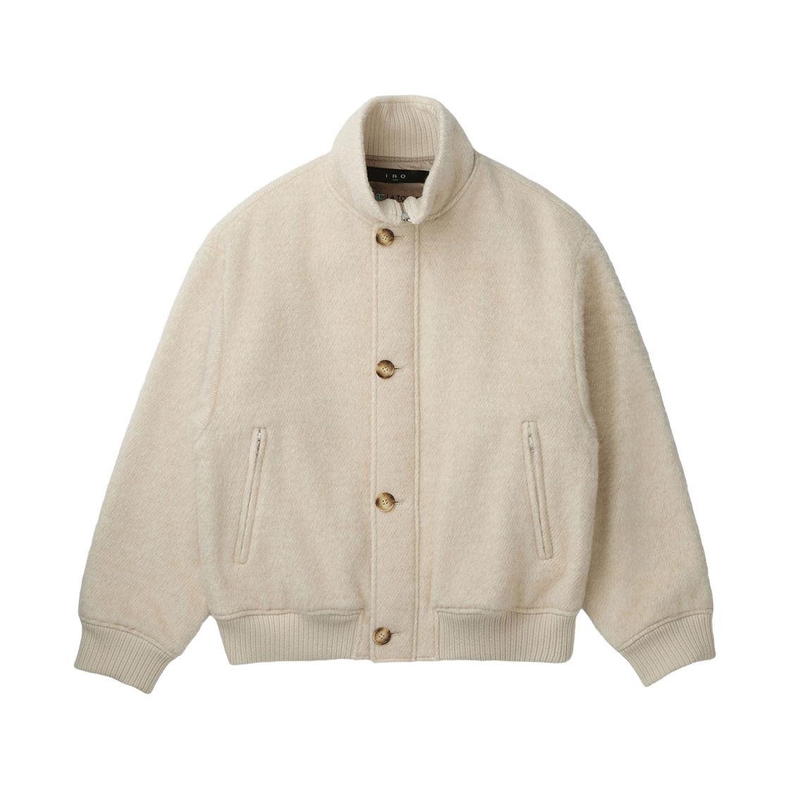 이로 무스웨트헤어리 하이넥 점퍼 아이보리(Iro Mousse Hairy High Neck Jumper Ivory)