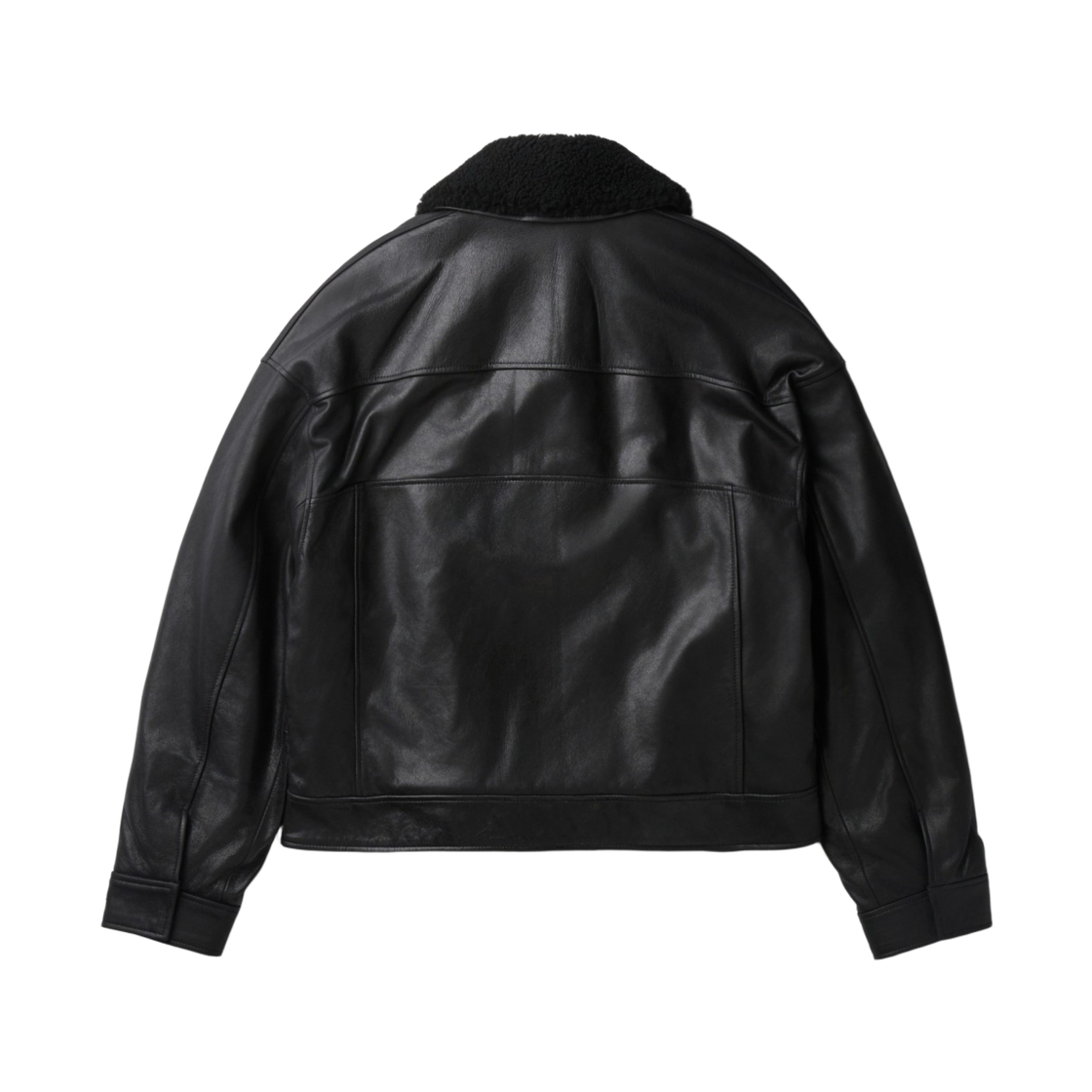 이로 오렌세 양가죽 카라 탈부착 항공 점퍼 블랙(Iro Orense Detachable Lambskin Collar Ma-1 Bomber Jacket Black) - 3
