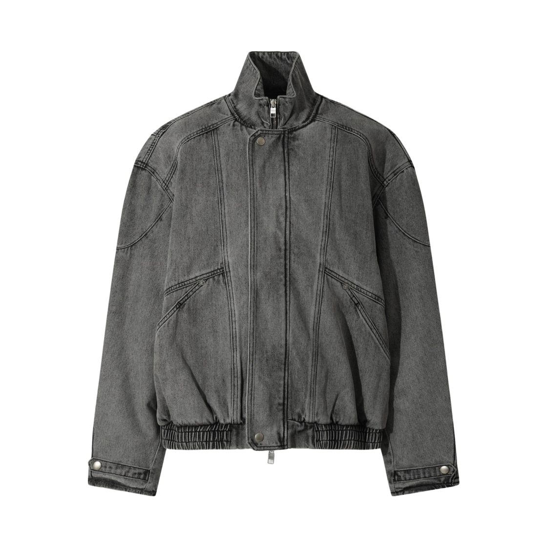 이로 지실로 워시드 데님 바이크 점퍼 그레이(Iro Gisilo Washed Denim Bike Jumper Gray) - 2