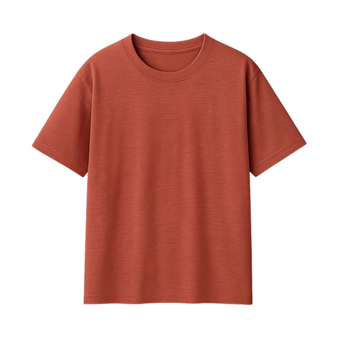 GCIN2030-브릭레드 GCLIP Essential Cotton Crewneck Loose-Fit T-Shirt Brick Red