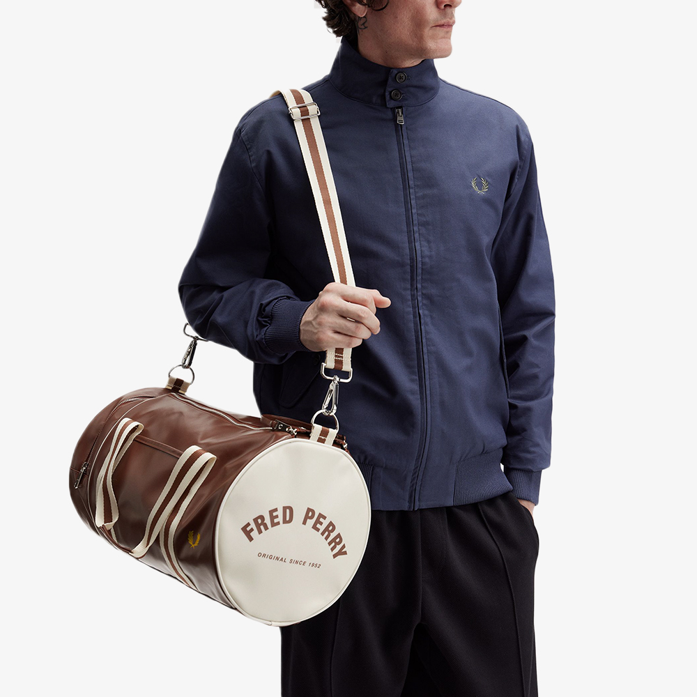 프레드페리 클래식 배럴 백 탄 에크루(Fred Perry Classic Barrel Bag Tan Ecru) - 3