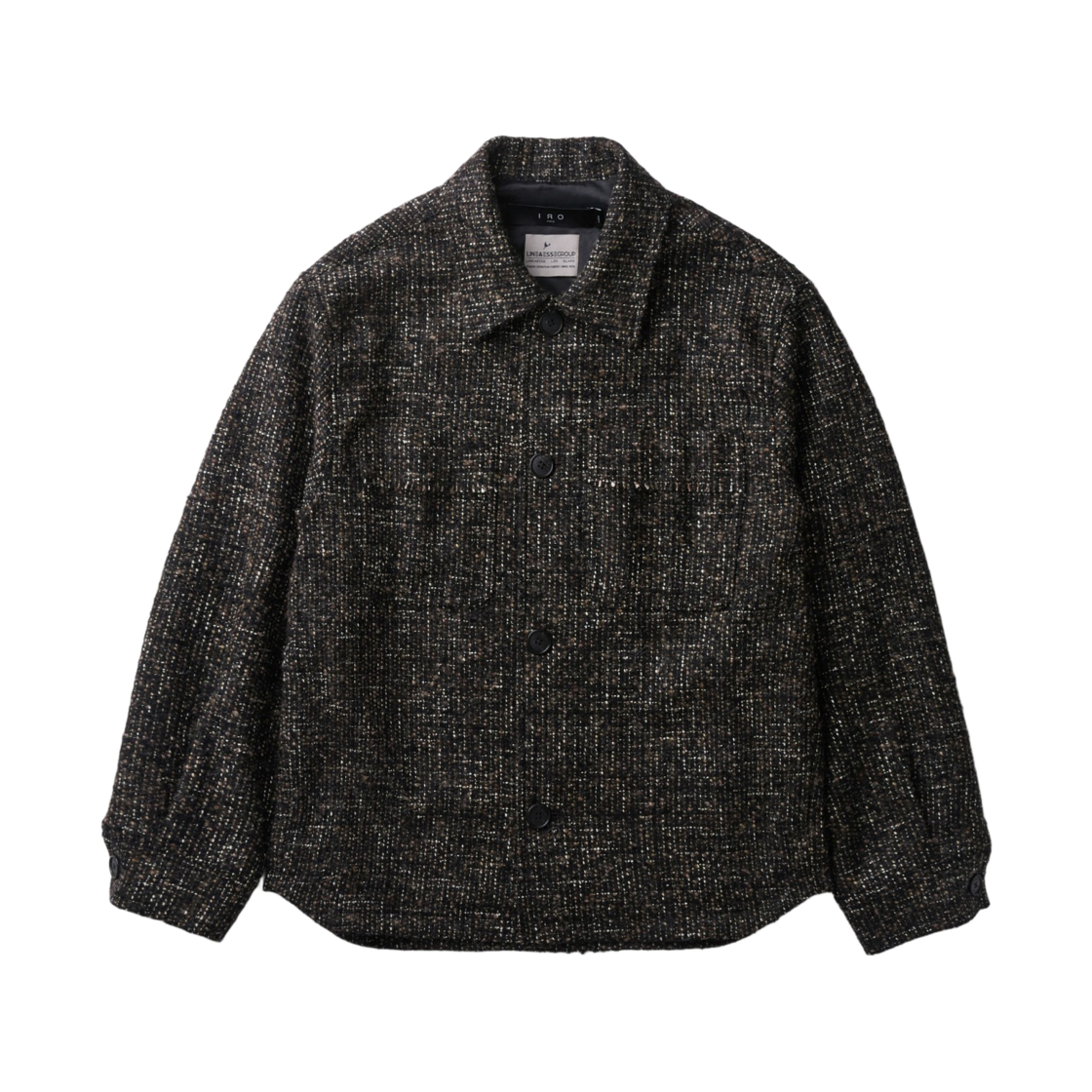 이로 트람 트위드 셔켓 다크 브라운(Iro Trame Tweed Shirt Jacket Dark Brown) - 2