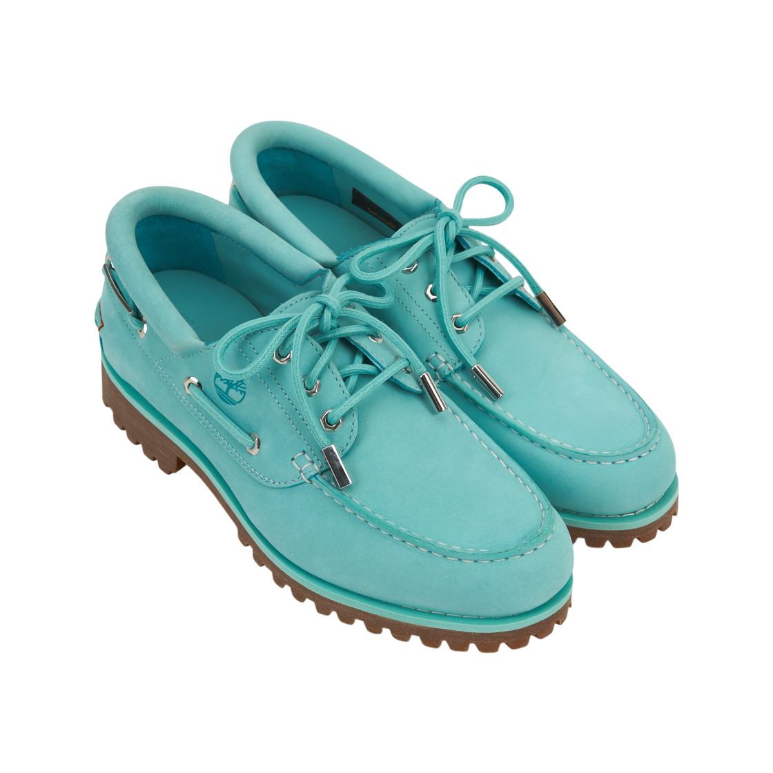 팀버랜드 x 자크뮈스 어센틱 보트 슈즈 아쿠아 누벅 - 미디움(Timberland x Jacquemus Authentic Boat Shoes Aqua Nubuck - Medium) - 4
