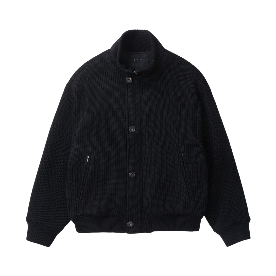 이로 무스웨트니트 하이넥 점퍼 블랙(Iro Mousse Knit High Neck Jumper Black) - 2