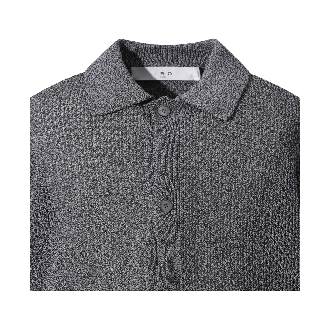 이로 엠버 반팔 카라 가디건 블랙(Iro Ember Short Sleeve Collar Cardigan Black) - 4