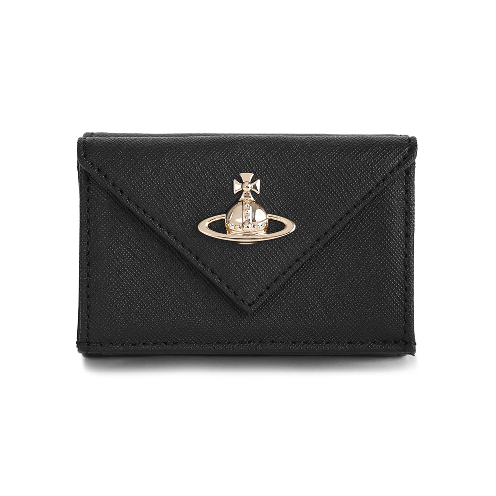 [25% 쿠폰] 비비안 웨스트우드 엔벨로프 레더 월렛 블랙([25% 쿠폰] Vivienne Westwood Envelope Leather Wallet Black) - 2