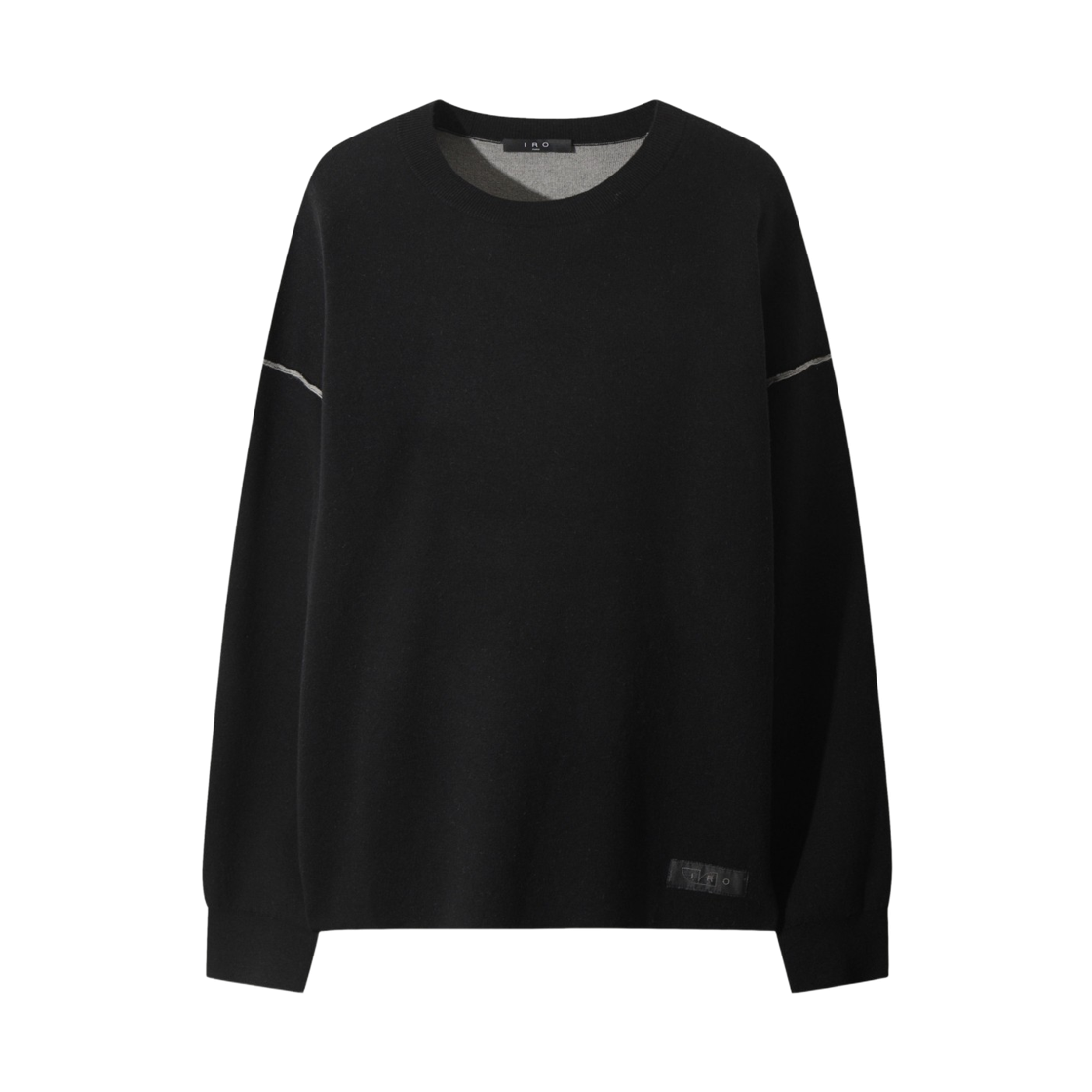 이로 조디 오비핏 라운드넥 니트 블랙(Iro Jodie Oblique Fit Round Neck Knit Black) - 2