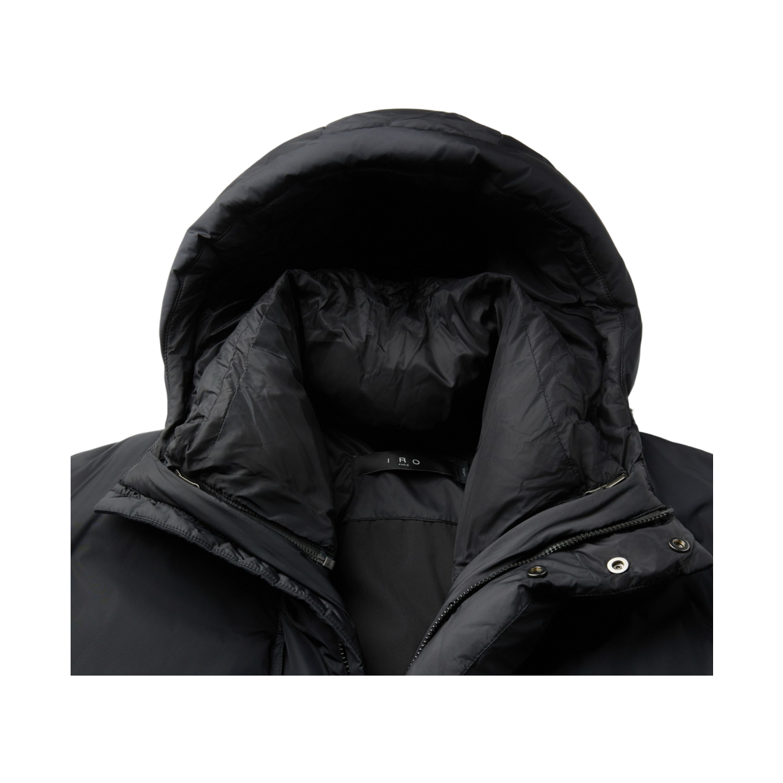 이로 올메텍스웨트후드 테크니컬 구스웨트운 점퍼 블랙(Iro Allmetex Hood Technical Goose Down Jacket Black) - 5