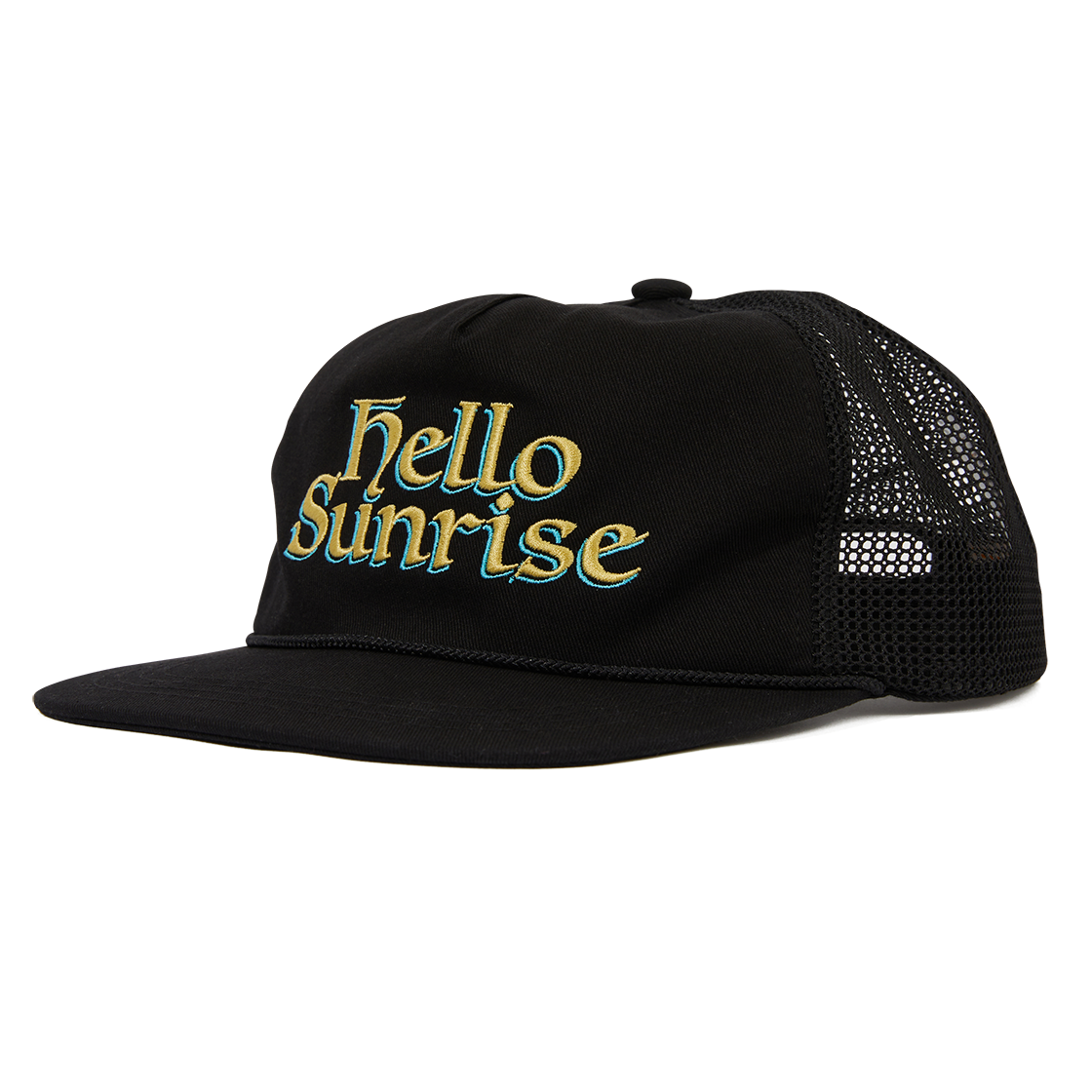 헬로 선라이즈 헤리티지 로고 릴랙스드 핏 5패널 캡 블랙(Hello Sunrise Heritage Logo Relaxed Fit 5P Cap Black) - 3