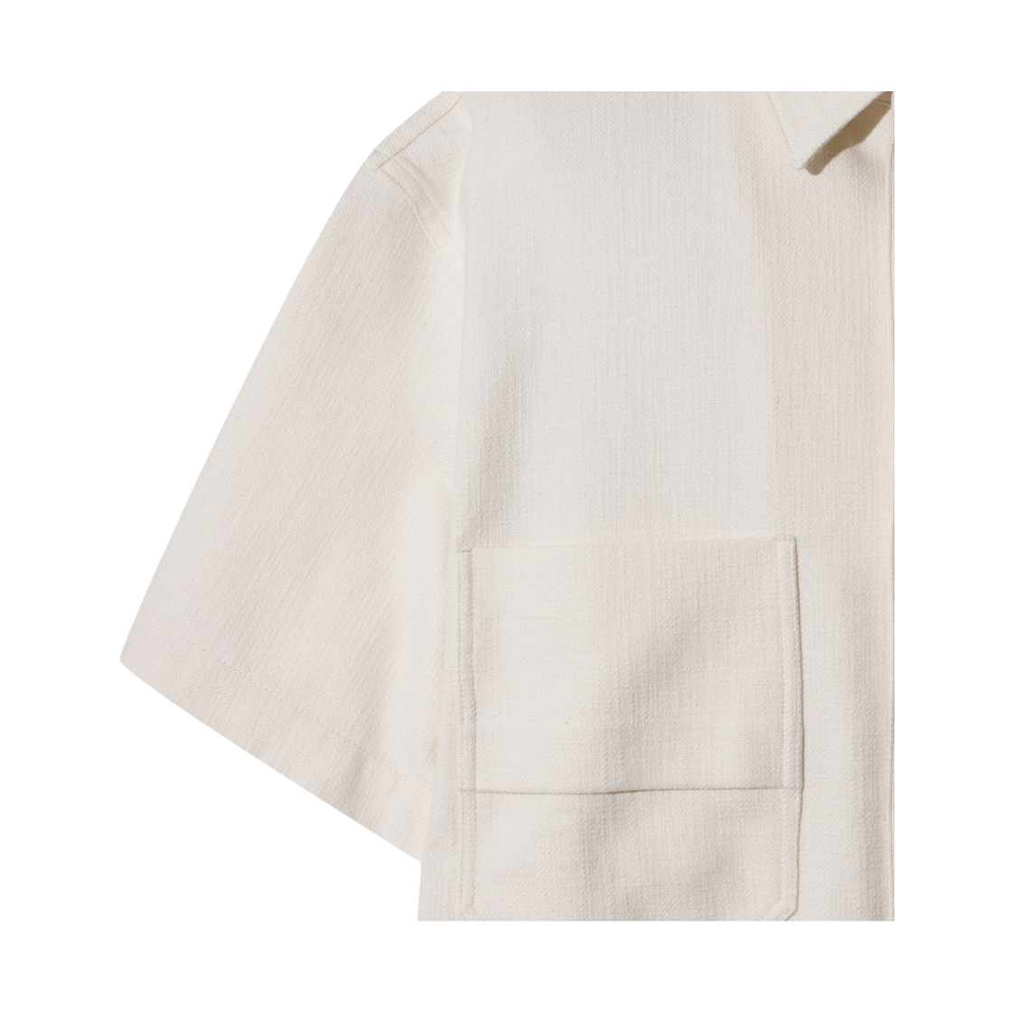 이로 헤일로 투 포켓 반팔 셔켓 화이트(Iro Halo Two Pocket Short Sleeve Shirt Jacket White) - 5