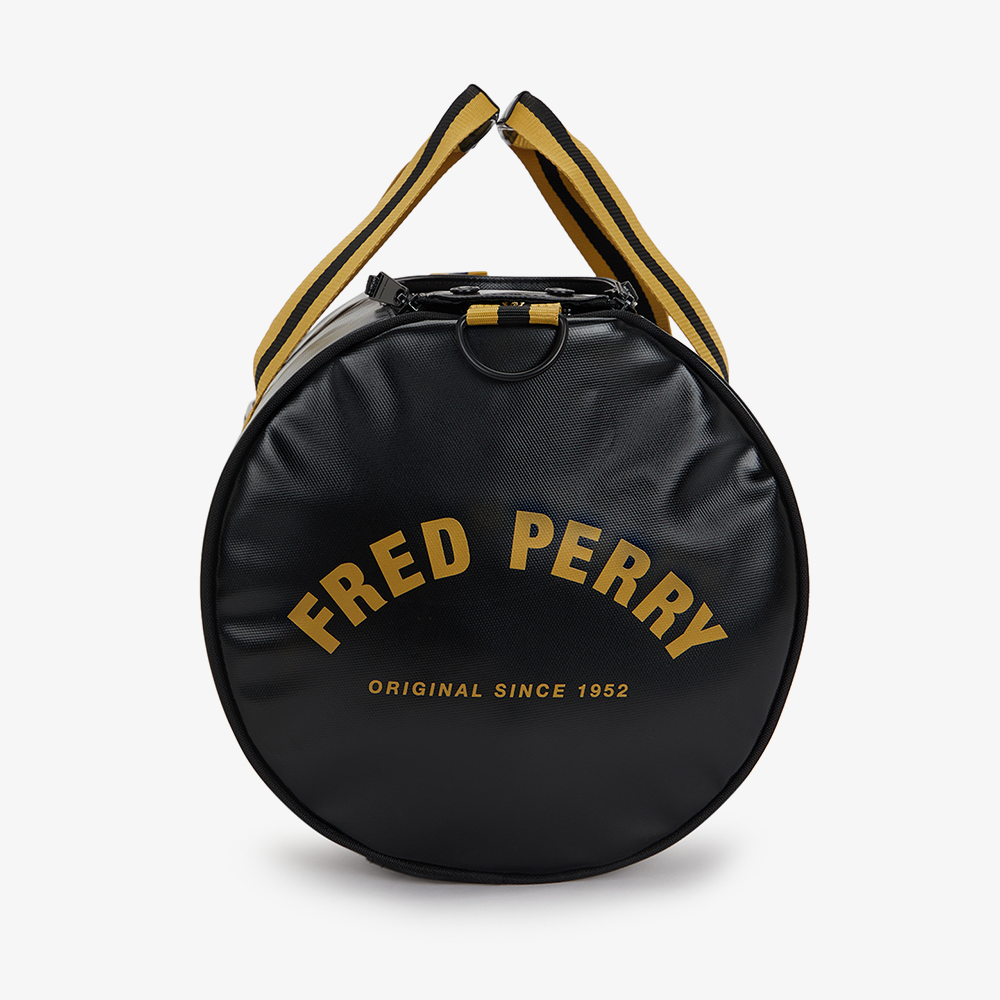 프레드페리 팁드 클래식 배럴 백 블랙 골드(Fred Perry Tipped Classic Barrel Bag Black Gold) - 3