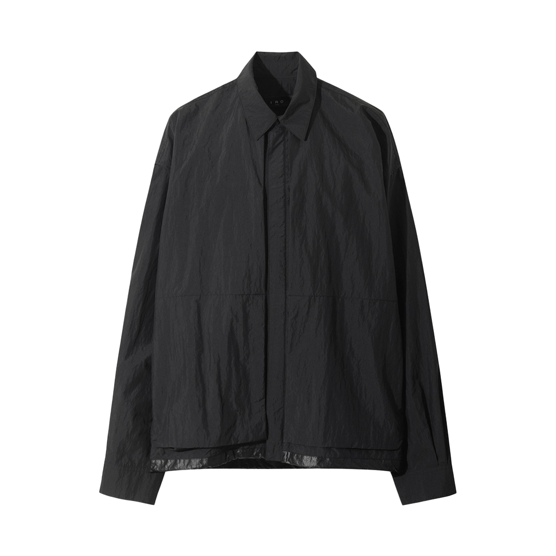 이로 실라주 화섬 다잉 셔츠 블랙(Iro Sillage Synthetic Fiber Dyed Shirt Black)