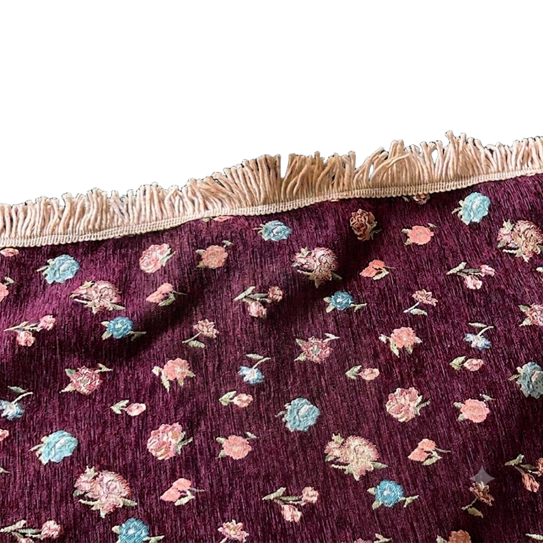 무성화 딥다운 로맨틱 빈티지 카페트 캠핑 러그 피크닉매트 150x90cm(MUSEONGHWA DEEP DOWN VINTAGE RUG 150x90cm) - 1