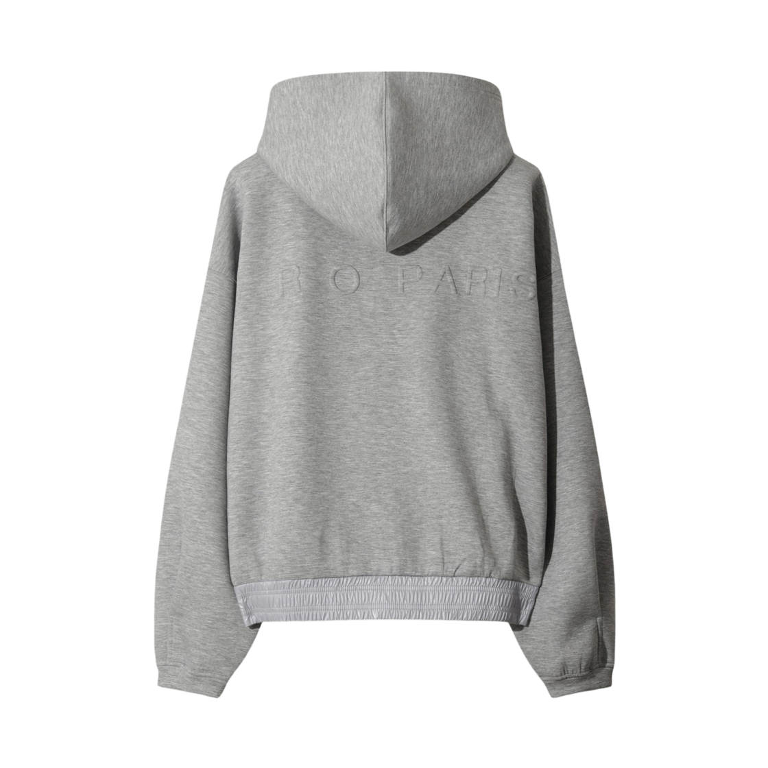 이로 브왈 쿠션지 후드 집업 티셔츠 그레이(Iro Voile Cushion Fabric Hood Zip-Up T-Shirt Gray) - 3