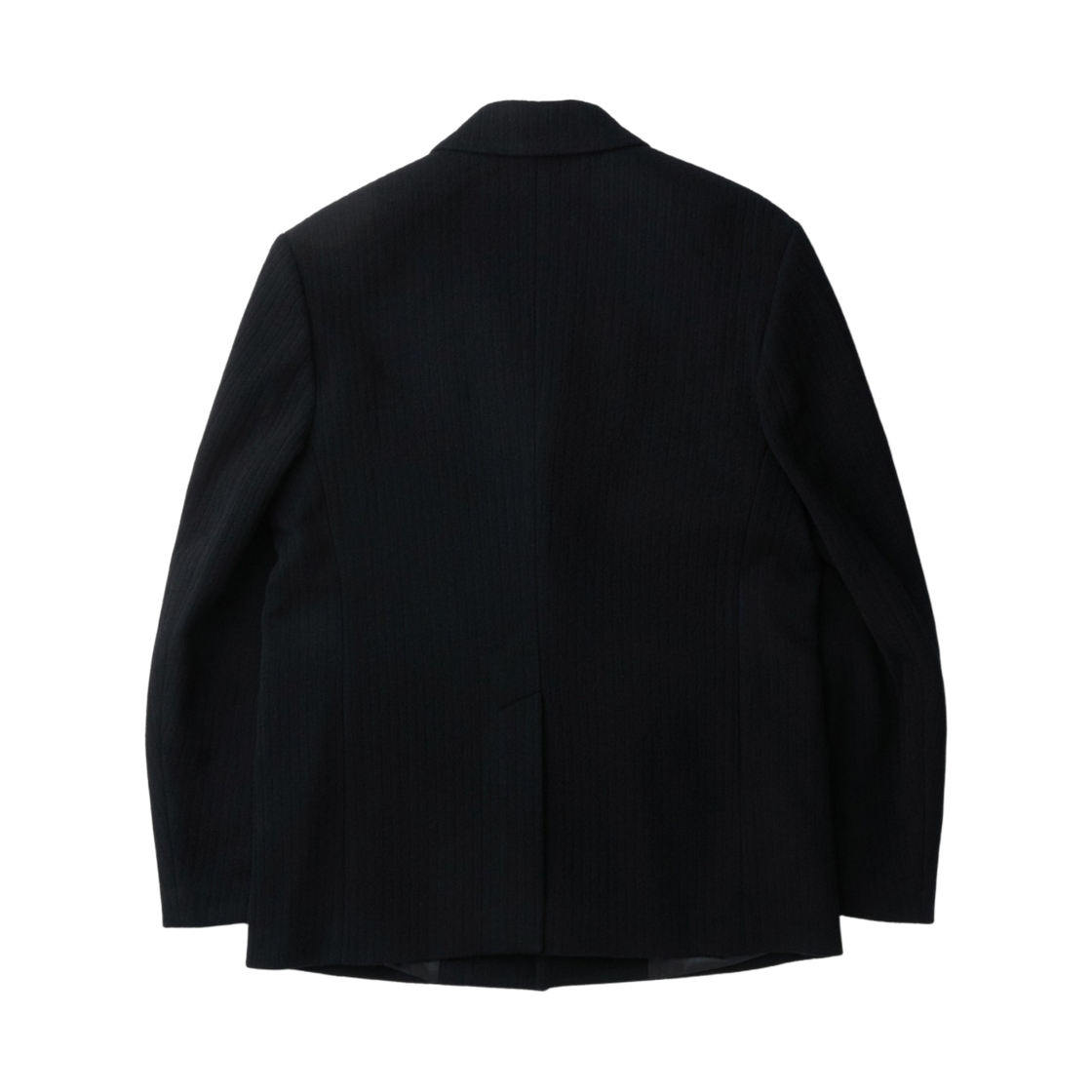 이로 미스웨트랄 울 스웨트라이프 패턴 투버튼 자켓 블랙(Iro Mistral Wool Stripe Pattern Two Button Jacket Black) - 3