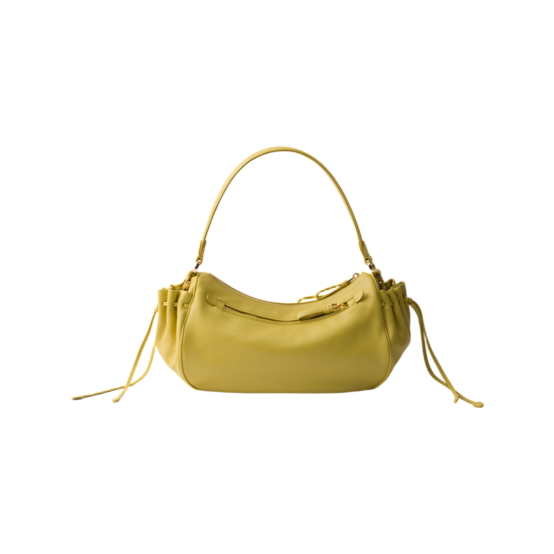 프라다 데지레 스몰 레더 백 시트론 옐로우(Prada Desiree Small Leather Bag Citron Yellow) - 2