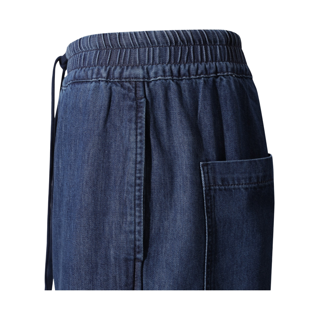 이로 페비 데님 와이드 카고 밴딩 팬츠 다크 블루(Iro Fevie Denim Wide Cargo Banding Pants Dark Blue) - 5